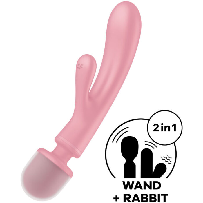 Jänkuvibraator Satisfyer TRIPLE LOVER (roosa) - Lovex Erootikapood