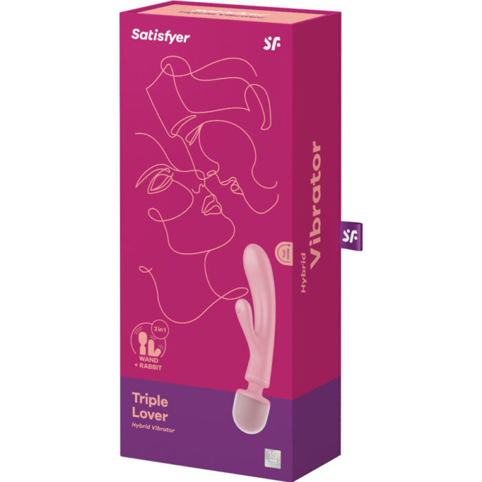 Jänkuvibraator Satisfyer TRIPLE LOVER (roosa) - Lovex Erootikapood