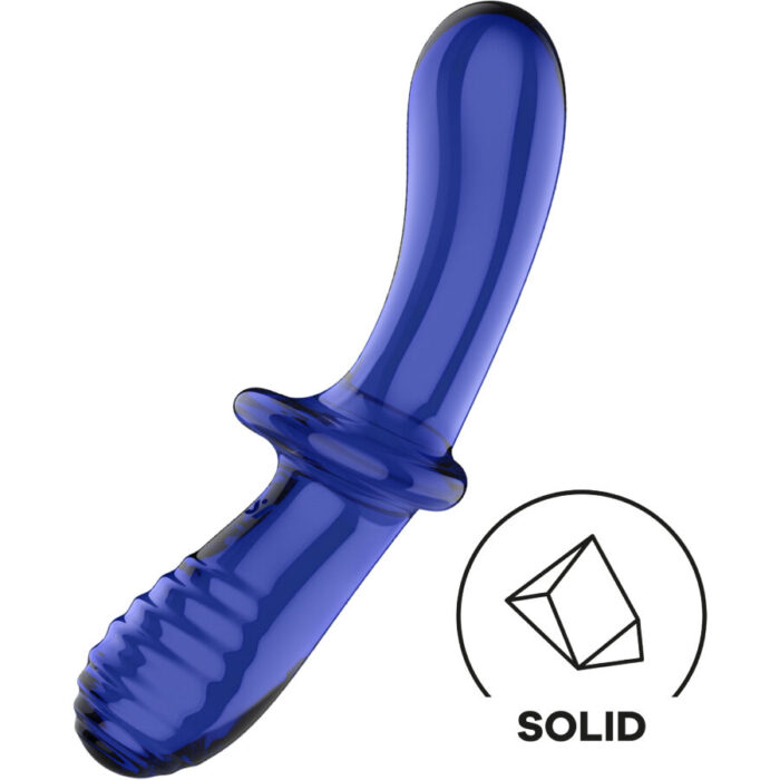 Dildo Satisfyer DOUBLE CRYSTAL (sinine) - Lovex Erootikapood