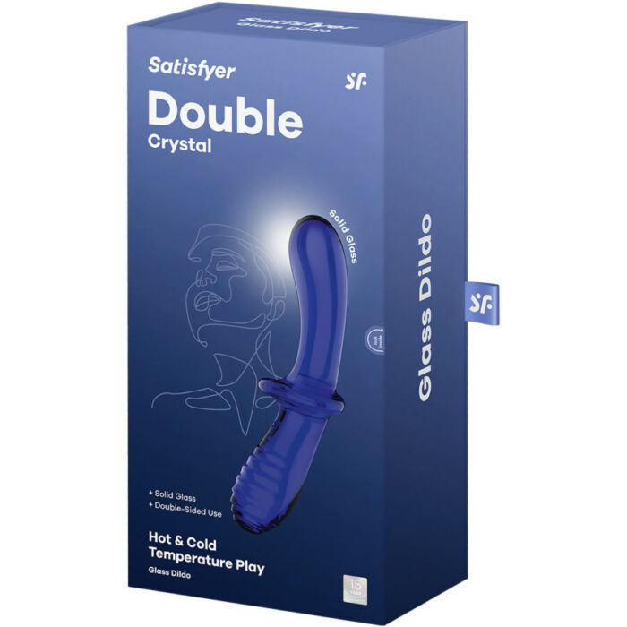 Dildo Satisfyer DOUBLE CRYSTAL (sinine) - Lovex Erootikapood