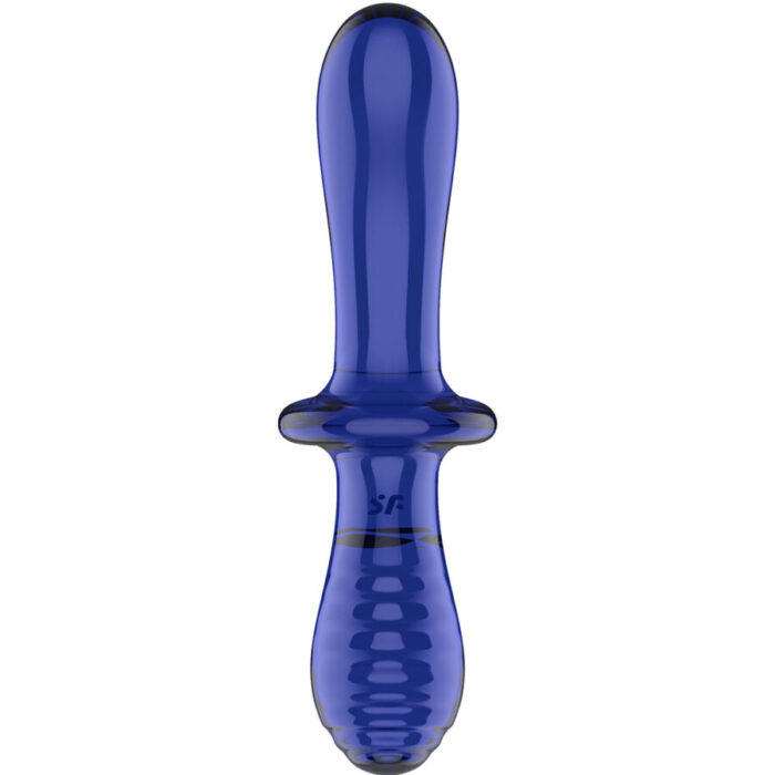 Dildo Satisfyer DOUBLE CRYSTAL (sinine) - Lovex Erootikapood