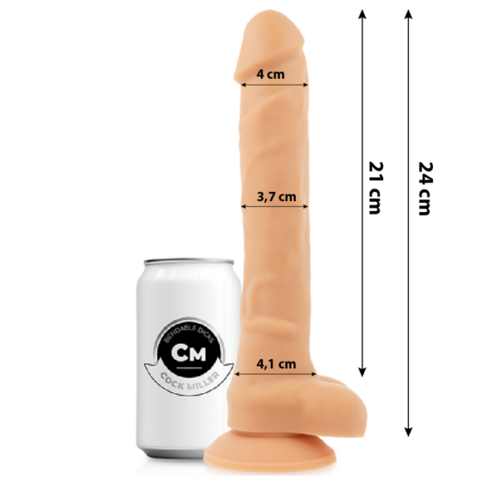 Dildo COCK MILLER COCKSIL 24 cm - Lovex Erootikapood