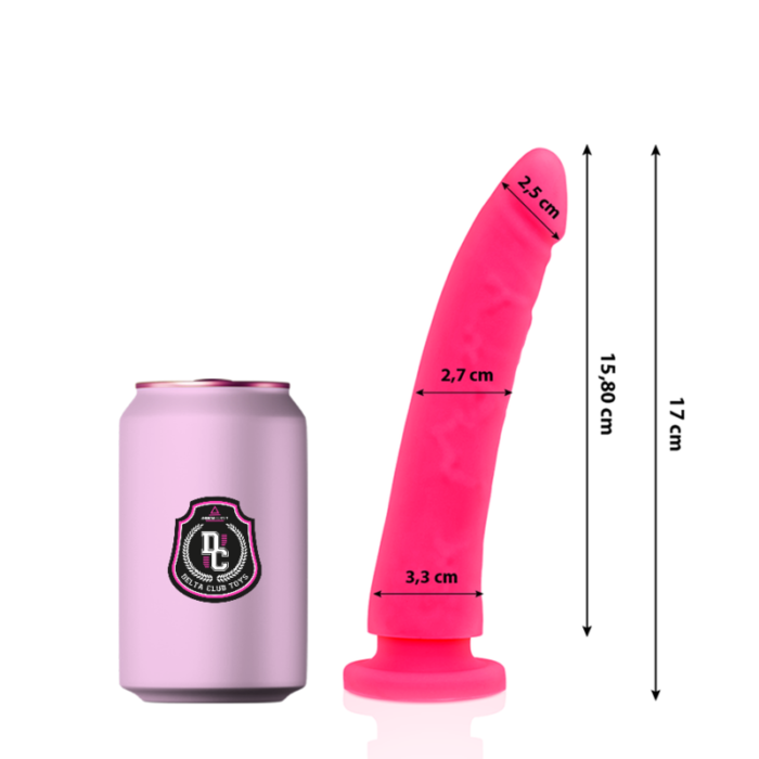 Dildo DELTA CLUB 17x3 cm (roosa) - Lovex Erootikapood