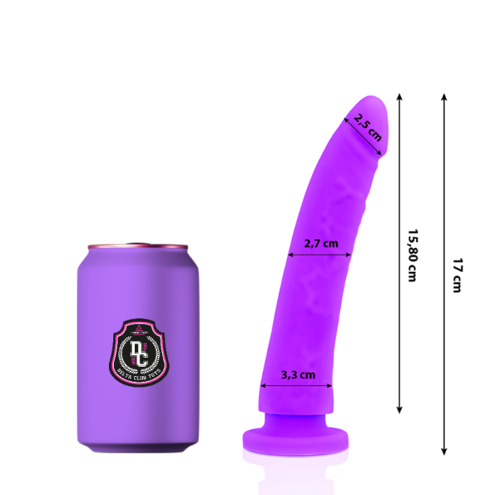 Dildo DELTA CLUB 17x3 cm (lilla) - Lovex Erootikapood