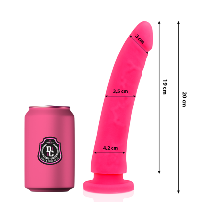 Dildo DELTA CLUB 20x4 cm (roosa) - Lovex Erootikapood