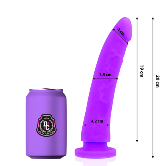 Dildo DELTA CLUB 20x4 cm (lilla) - Lovex Erootikapood