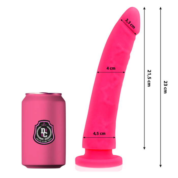 Dildo DELTA CLUB 23x4.5 cm (roosa) - Lovex Erootikapood