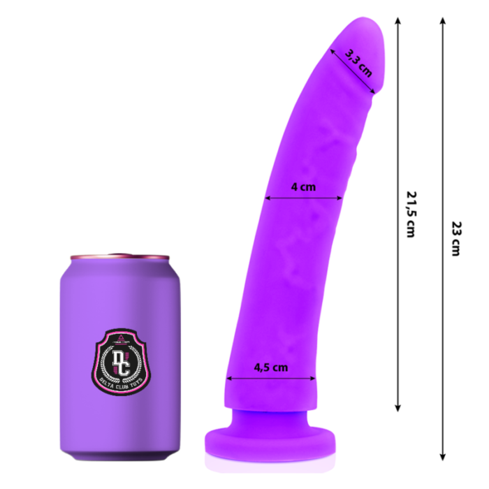 Dildo DELTA CLUB 23x4.5 cm (lilla) - Lovex Erootikapood