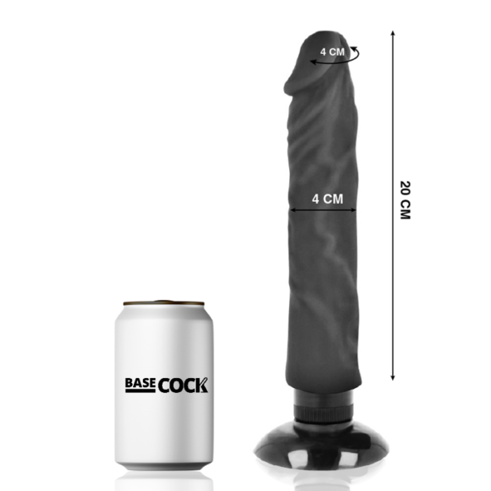 Dildo BASECOCK 2-1 REALISTIC 20x4 cm (must) - Lovex Erootikapood