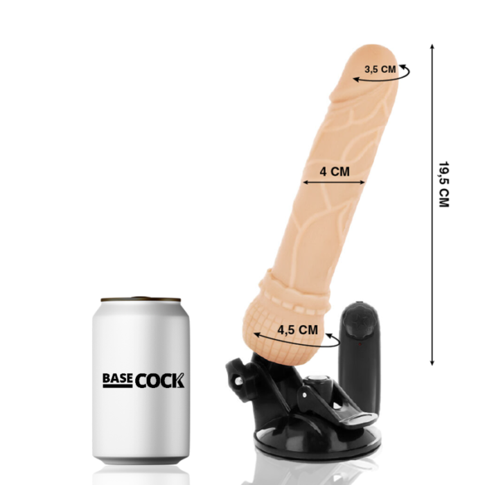 Dildo BASECOCK realistlik+kaugjuhitav 19.5/4cm - Lovex Erootikapood