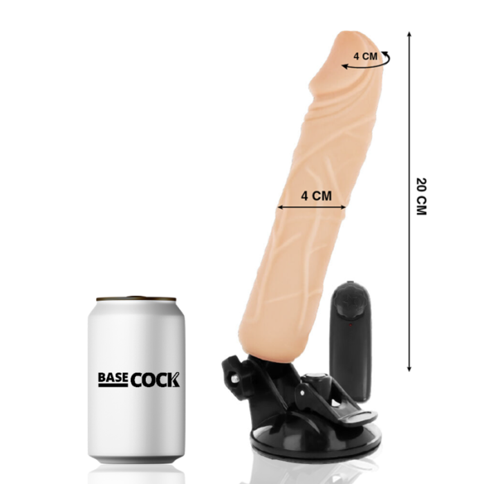 Dildo BASECOCK realistlik+kaugjuhitav 20/4cm - Lovex Erootikapood