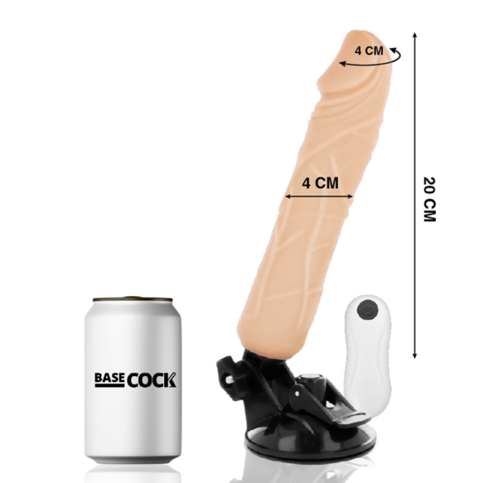 Dildo BASECOCK REALISTIC kaugjuhitav 20x4 cm - Lovex Erootikapood