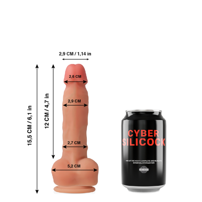 Dildo CYBER SILICOCK ANSEL 15.5x2.9 cm - Lovex Erootikapood