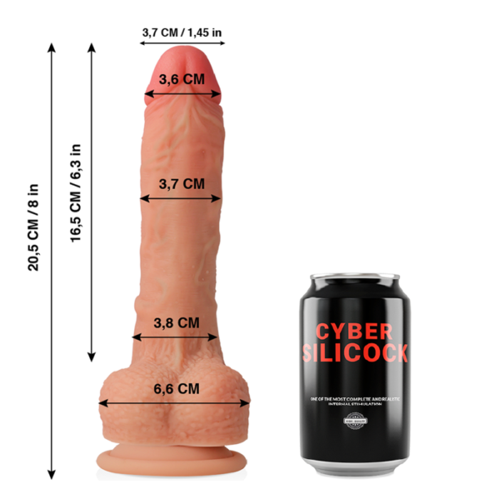 Dildo CYBER SILICOCK CONNOR 20.5x3.7 cm - Lovex Erootikapood