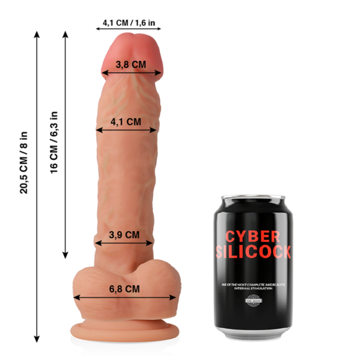 Dildo CYBER SILICOCK 20.5x4.1 cm - Lovex Erootikapood