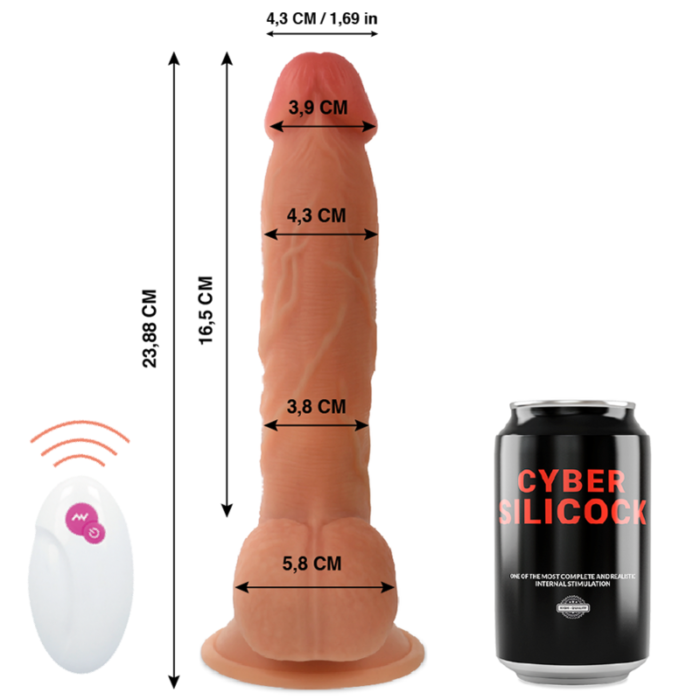 Dildo MR JOHN kaugjuhitav 23.88x4.3 cm - Lovex Erootikapood