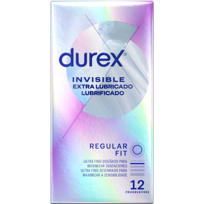 Kondoomid DUREX Invisible Extra Lubricated (12 tk) - Lovex Erootikapood