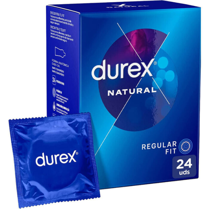 Kondoomid DUREX Natural Plus (24 tk) - Lovex Erootikapood