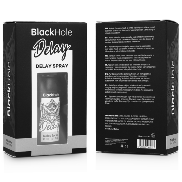 Viivitussprei BLACK HOLE Study Forte (30 ml) - Lovex Erootikapood